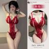 Sexy lingerie lace open crotch free onesie sexy temptation uniform perspective hollow pajamas