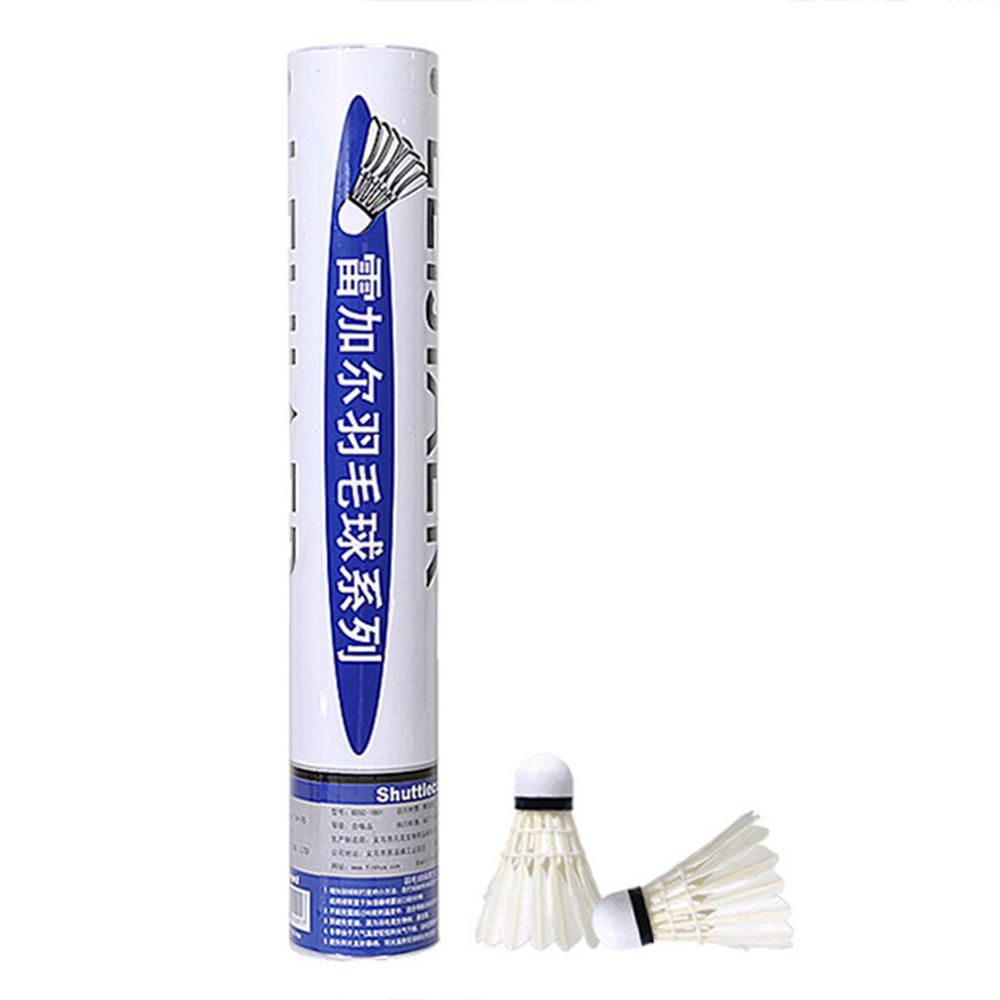 Feather Shuttlecocks for Badminton Outdoor 12 Pack Beginner Training Badminton Shuttlecocks Suitable for Indoor and