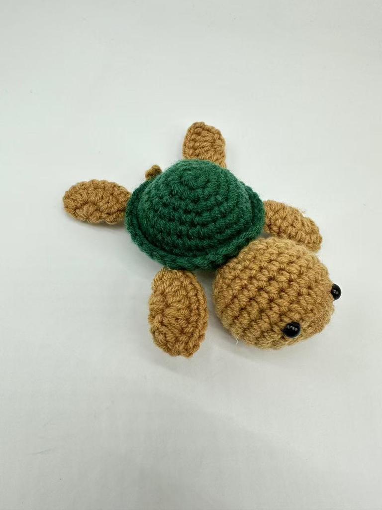 Handmade Crocheted Turtle Doll Home Room Decoration Funny Emotional Support Knitted Sea Turtle Plush Ornament Christmas Gifts