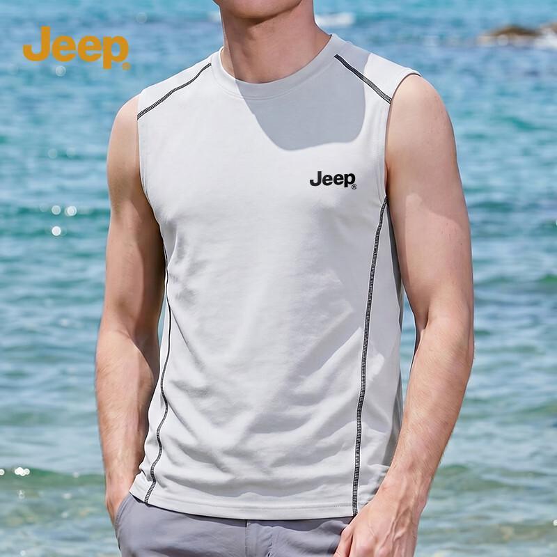 JEEP Men s 10A Antibacterial Casual Sport Tank Top L