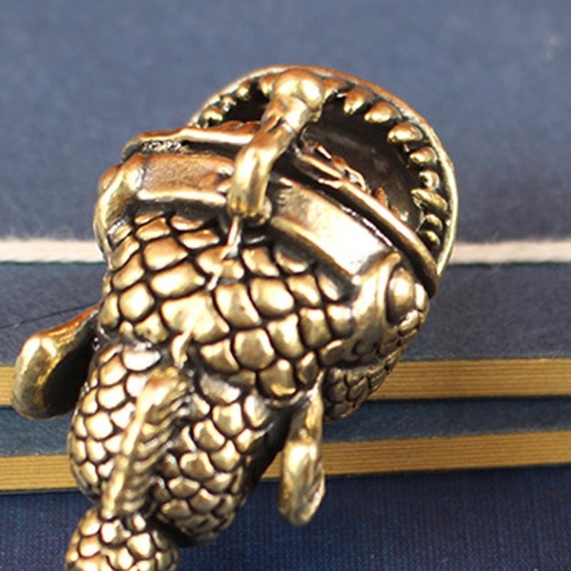 Elegant Brasses Lanterns Fish Figurine as Tabletops Decoration Adding Retros Charm to Interior Space