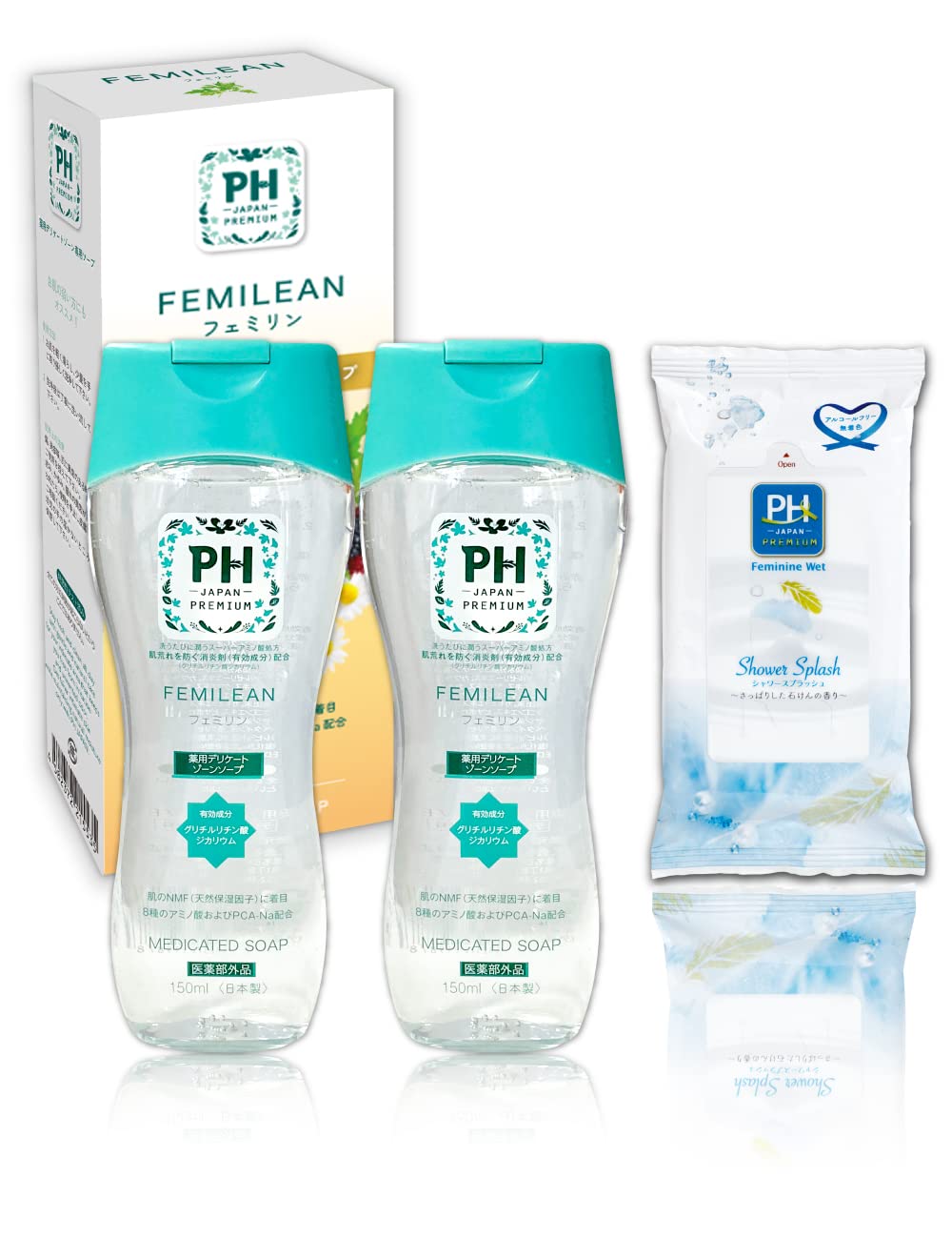 

Feminine Wash Soap for Delicate Areas Medicated PH-JAPAN-PREMIUM (3-Pack Assortment, FEMILEAN)