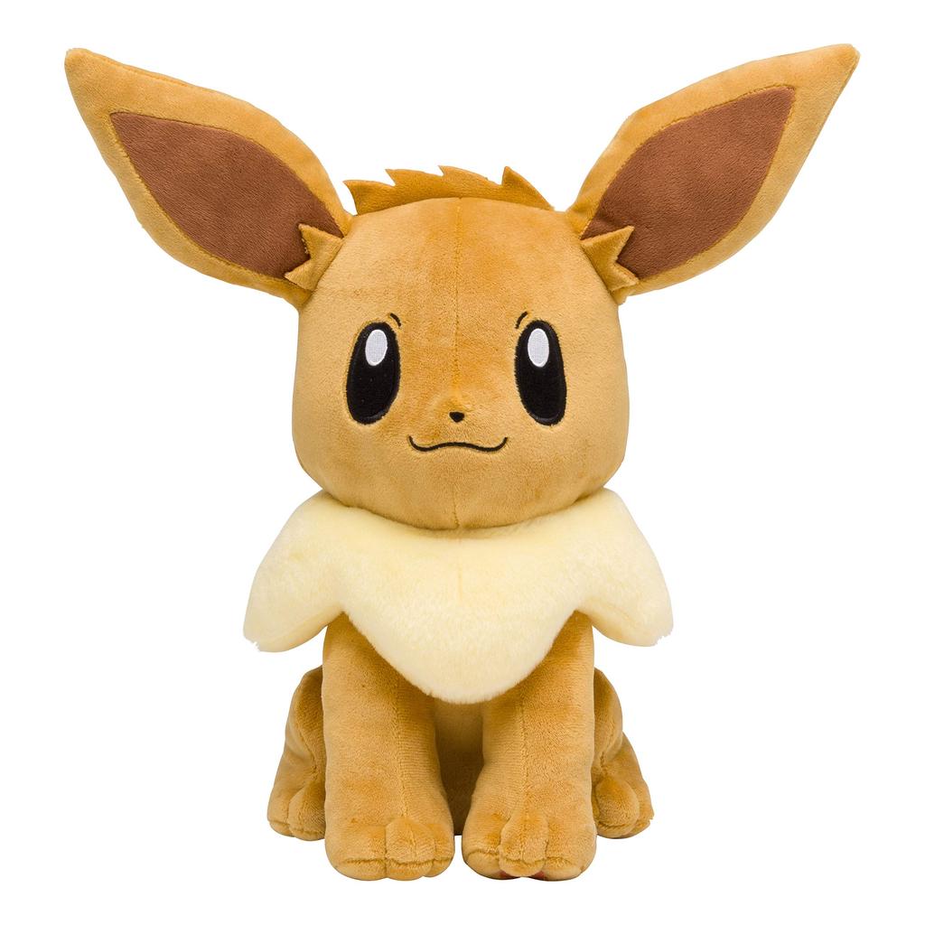 Center Original Plush 31 x 34 x 26 cm x W x Pokémon Toy, Life-Size Eevee, Standard, (H D)