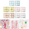 Set of 4 Baby Boxes with Letters Wedding Birthday Party Decoration Photo Props