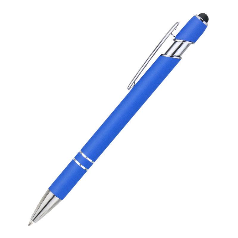Engraved Aluminum Touchscreen Ballpoint Pen with Spray Paint Finish - Perfect for Gifts and Advertising