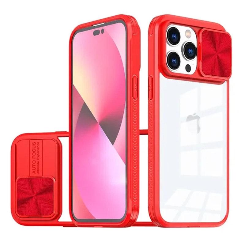 Slide Camera Lens Protection Phone Case For iPhone15 14 12 11 13 Pro Max XS Max XR X Soft Liquid Silicone Shockproof Clear Cover