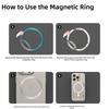 Transparent For MagSafe Card Sleeve 2 Card Slots Shockproof Magnetic Stand Card Holder Ultra-thin for iphone 17/16/15/14/13/12