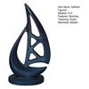 Mini 3D Printed Sailboat Figurine Nautical Coastal Boat Sculpture for Modern Home Office Mantel Bookshelf Decor