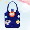 Fashion Fur Ball Multi-purpose Cartoon Doll Women Handbag Candy Bag Felt Tote Bag Storage Basket