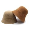 Ins Two-Stage Spring And Summer Knitted Fisherman'S Hat Children'S Bucket Hat Basin Hat Shows A Small Face