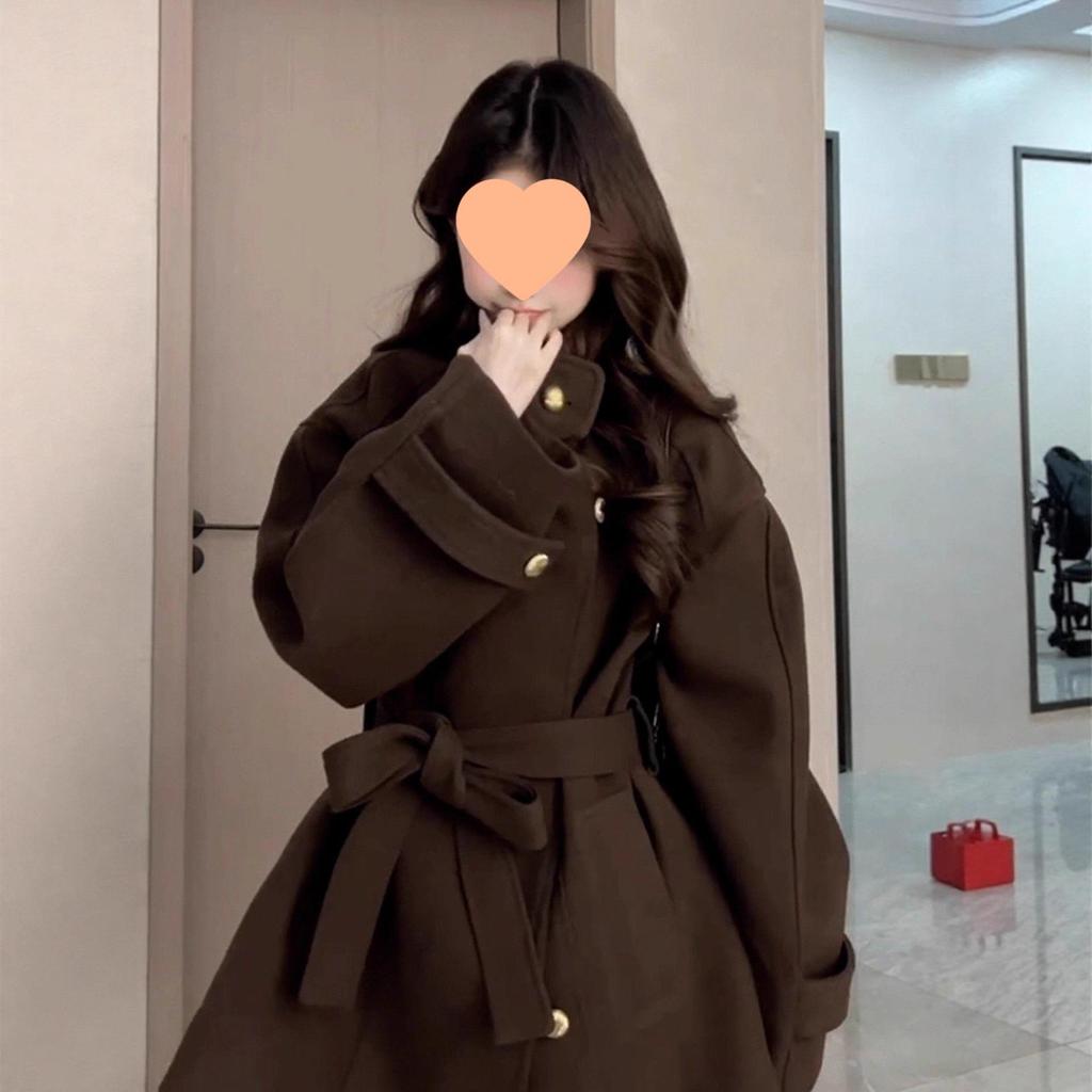 High-Grammage Wool Coat - Korean Style Women's Autumn/Winter 2025 Collection