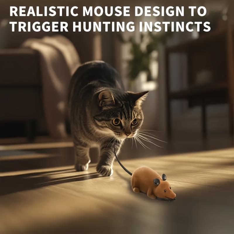 Wireless Remote Control Mouse Interactive Toys, Tease Dog and Cat Interactive Toys, Realistic Cat Teasers, Funny Gifts for Cats