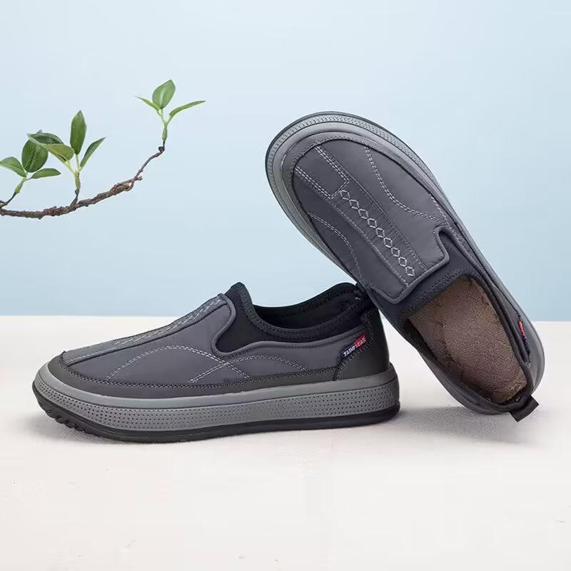 2026 Sapatos Casuais Masculinos Confortáveis e Respiráveis para Meia-idade e Idosos Planos Antiderrapantes Confortáveis Masculinos