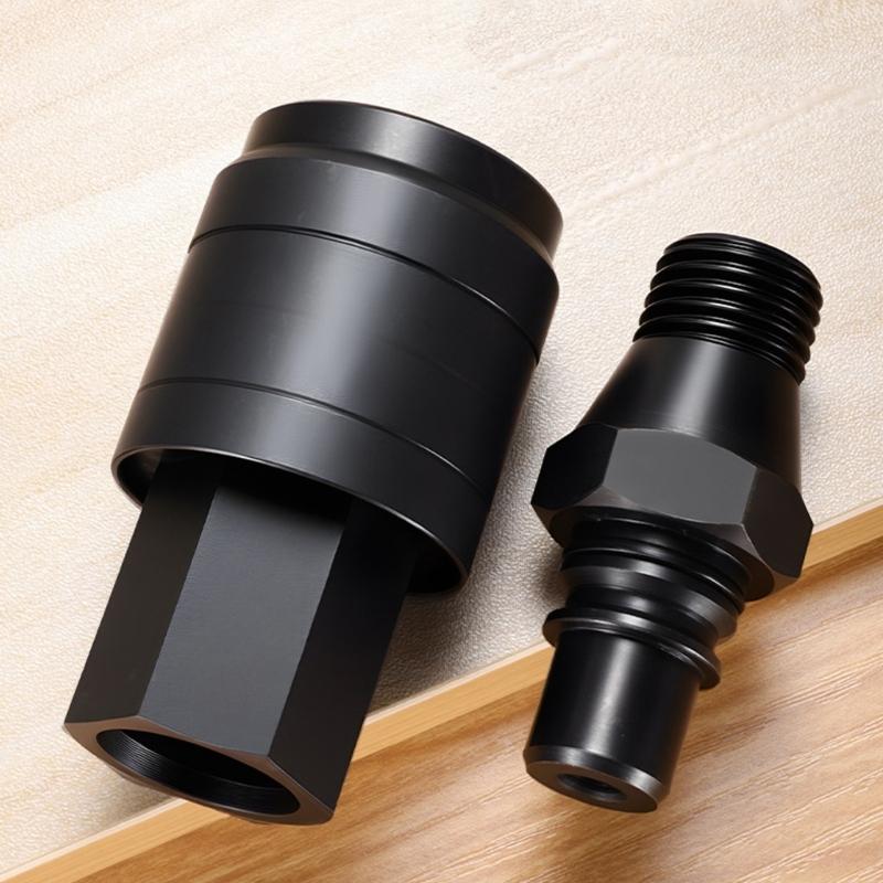 Solid 45# Steel Water Drill Couplers Pair Accuracy Engineered For Fast Bit Switching And Corrosion Resistance