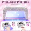 DianaBeauty UV LED Nail Lamp Professional 15W Nail Dryer with LCD Touch Screen and 3 Timing Settings 15 LEDS Manicure Lamp Tools