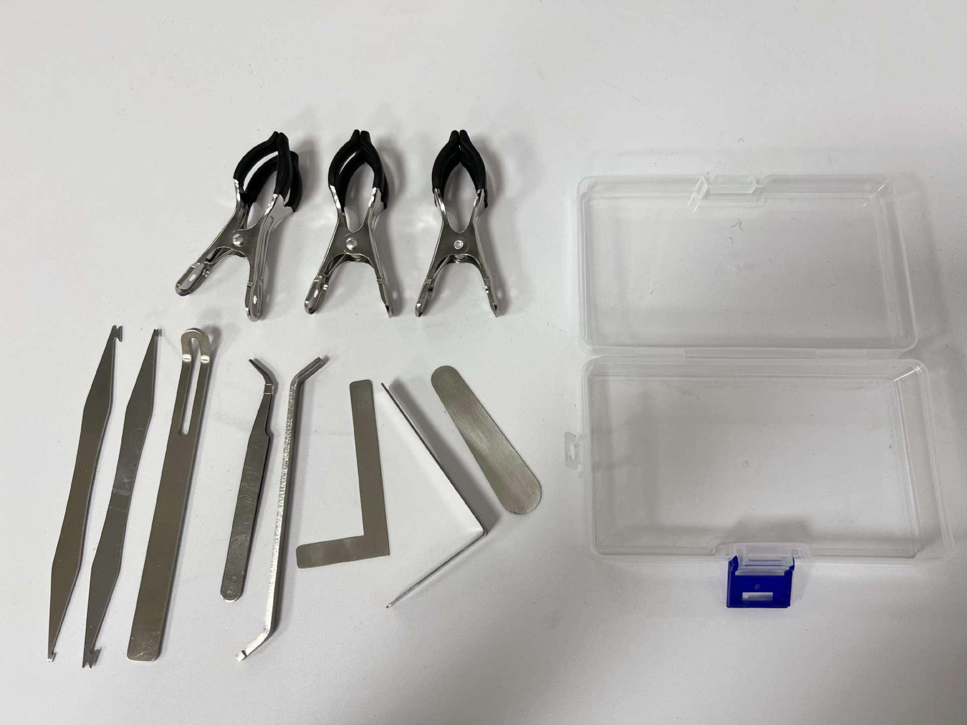 Saxophone Repair Tool Set: Flat Pad Denting Clamp Accessories