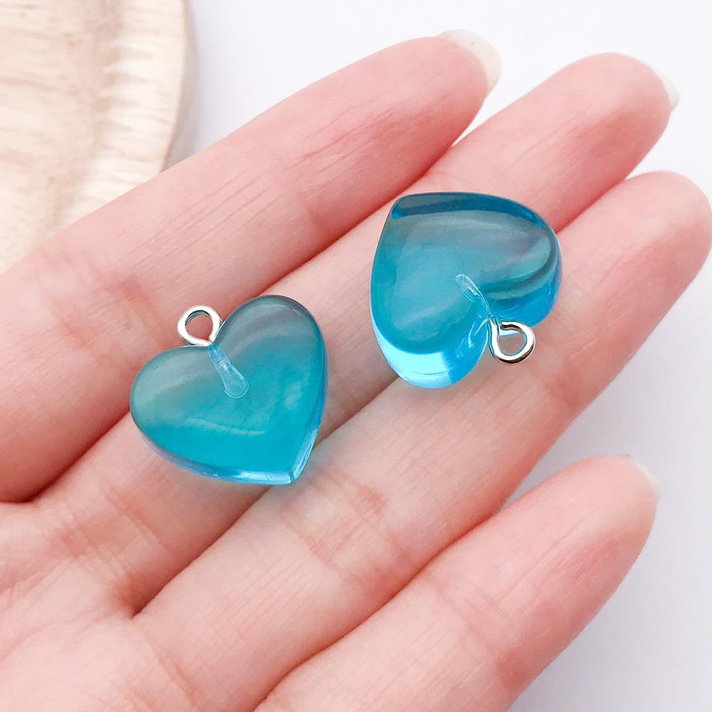 Love Tag Peach Heart Pendant DIY Jewelry Accessories