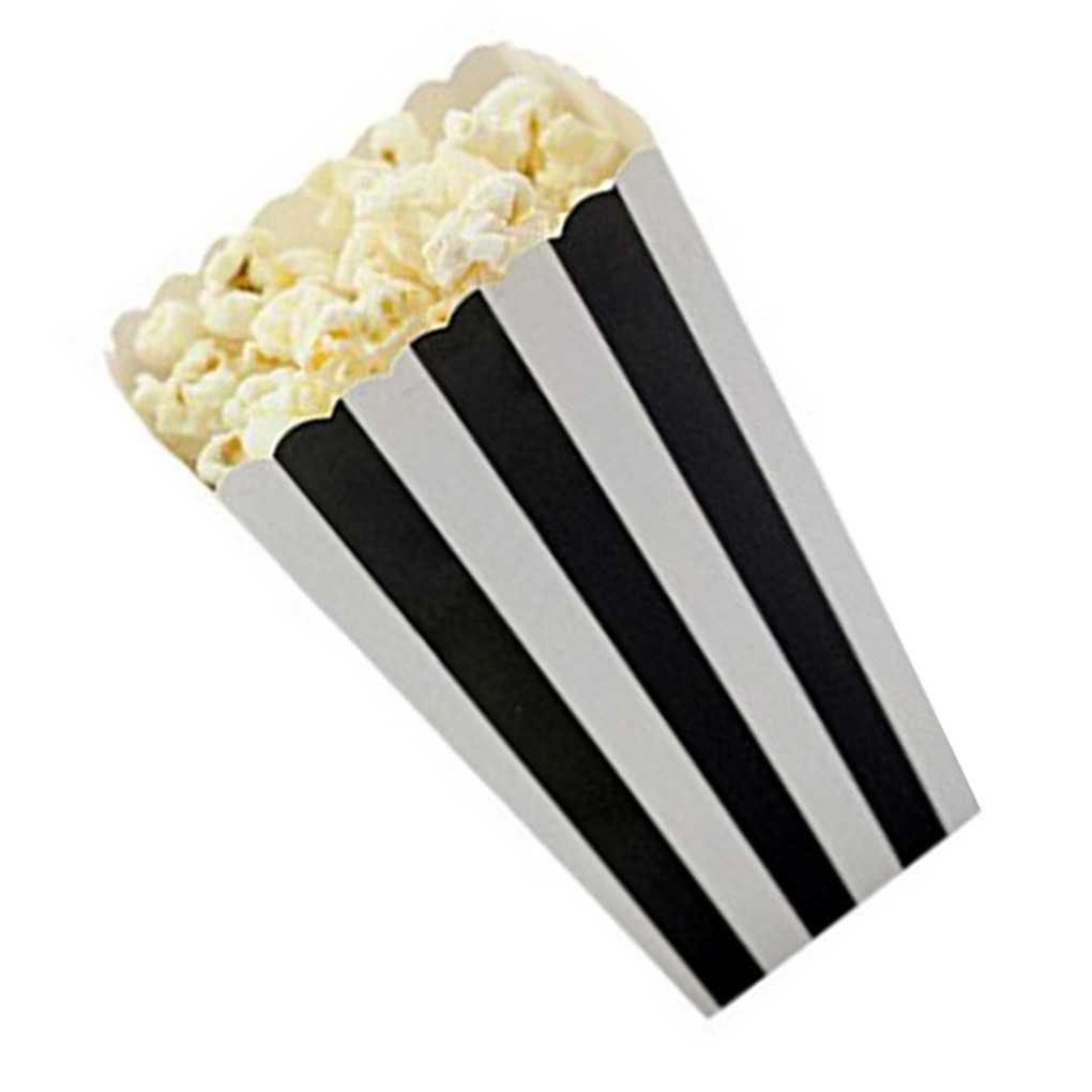 12 x Popcorn Box Eimer Dot Papier Film Party ESSEN/BEUTE Taschen Zubehör