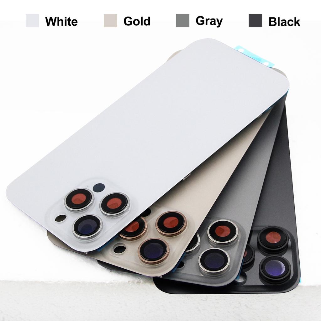 Para iPhone 16 Pro Panel Trasero de Cristal Tapa de Batería Piezas de Repuesto Carcasa Trasera con Lente de Cámara para iPhone 16Pro Max