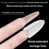 240Pcs Clear Dual Forms Nail Mold Sets Full Cover False Nail Tips Poly Nail Gel Mold Reusable Nail Top Form