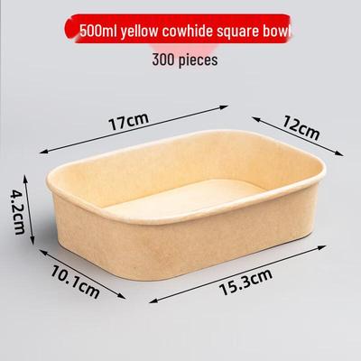Kraft Paper Disposable Meal Boxes