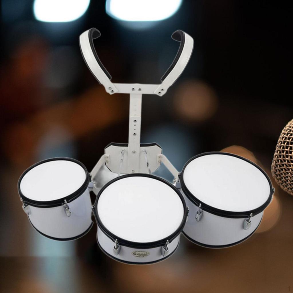 Snare Drum Carrier Support System Comfortable Adjustable Height Backing Frame with Shoulder