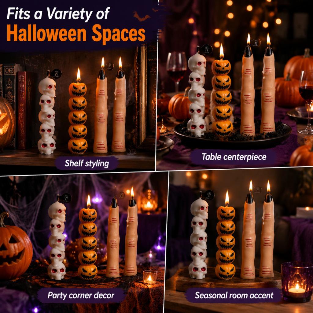 Halloween Scented Candles Set of 3