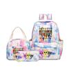 Rhythm zygote student schoolbag children's backpack backpack three-piece set