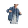 Levis Hooded Zipper Solid Denim Jacket Men Jackets 0017J-0000
