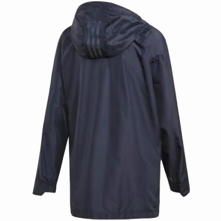 adidas Wanderlust Climastorm Solid Color Waterproof Windproof Hooded Outdoor Sports Jacket Women Blue DT4136