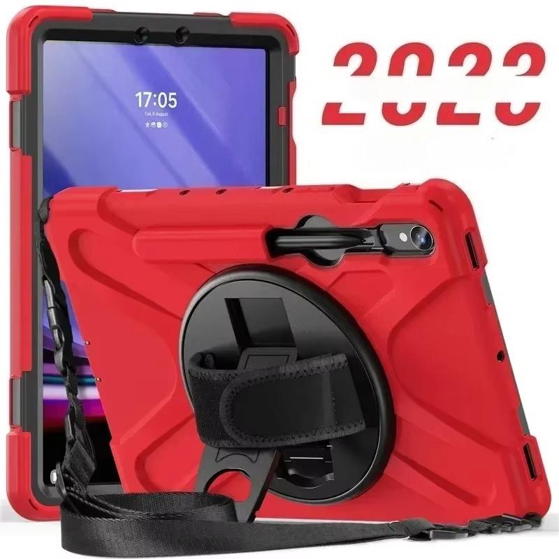 For Samsung Galaxy Tab S10FE S9FE 10.9' A9/A9+A11+ 11'S6 Lite S7 S8 S9 S10 Plus 12.4' Kids Stand Kickstand Handle Shockproof Cas