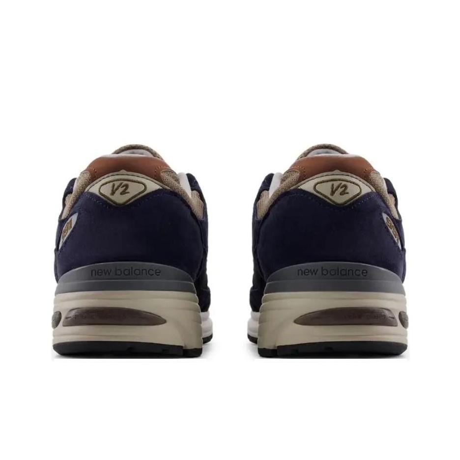 New Balance Baskets unisexes 991v2 fabriquées en Angleterre After Midnight Sepia Tint Blue Plaza-Taupe Mink U991DB2