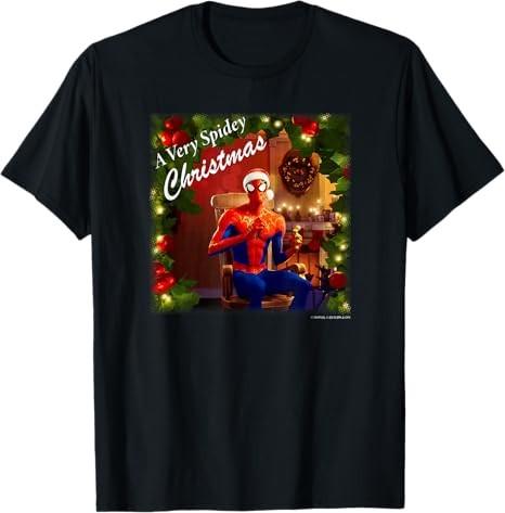 SpiderUnisex Spidey Christmas TShirt Unisex3 S