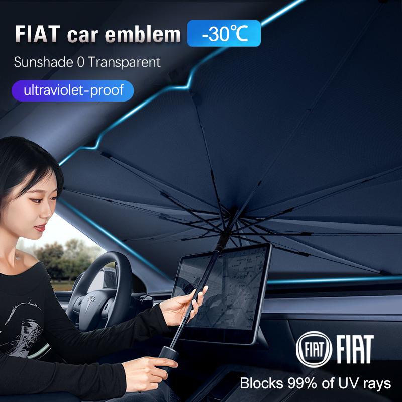 Osłona przeciwsłoneczna do samochodu Parasol osłona przeciwsłoneczna na przednią szybę samochodu dla FIAT 500 Ducato Panda Grande Punto Tipo Abarth Pulse Strada 600 500L