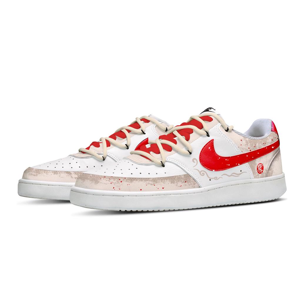 Nike Court Vision Slip Resistant, Abrasion Resistant, Lightweight, Breathable DH2987-101 (Team1895-BOX)