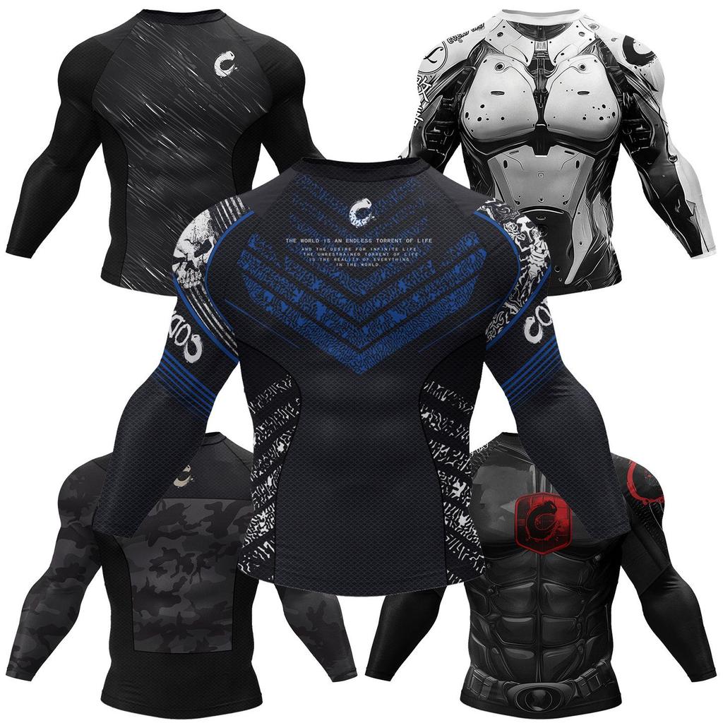 Pánské rychleschnoucí běžecké tričko s dlouhým rukávem - Prodyšné, přiléhavé