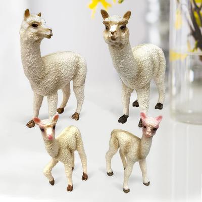 Tierspielzeug, kreatives Modedesign, High-Party-Haus, simuliert, exquisite Verarbeitung, Dekoration, Tiere, Alpaka-Figur, Modell