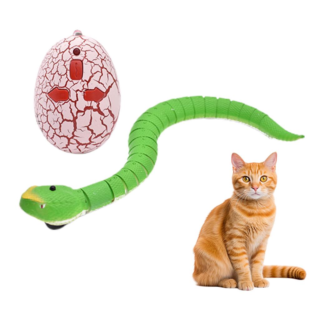 Snake Cat Toy Simulation Snake Cat Teaser Play Toy USB Simulation Snake Cat Interactive Toys For Pet Cats Dogs Medium Small
