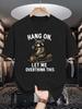 Unisex Crew Neck Tee Cool Raccoon Slogan Cartoon Graphic Print Soft Cotton Loose Short Sleeve Summer Casual Male Streetwear Tops