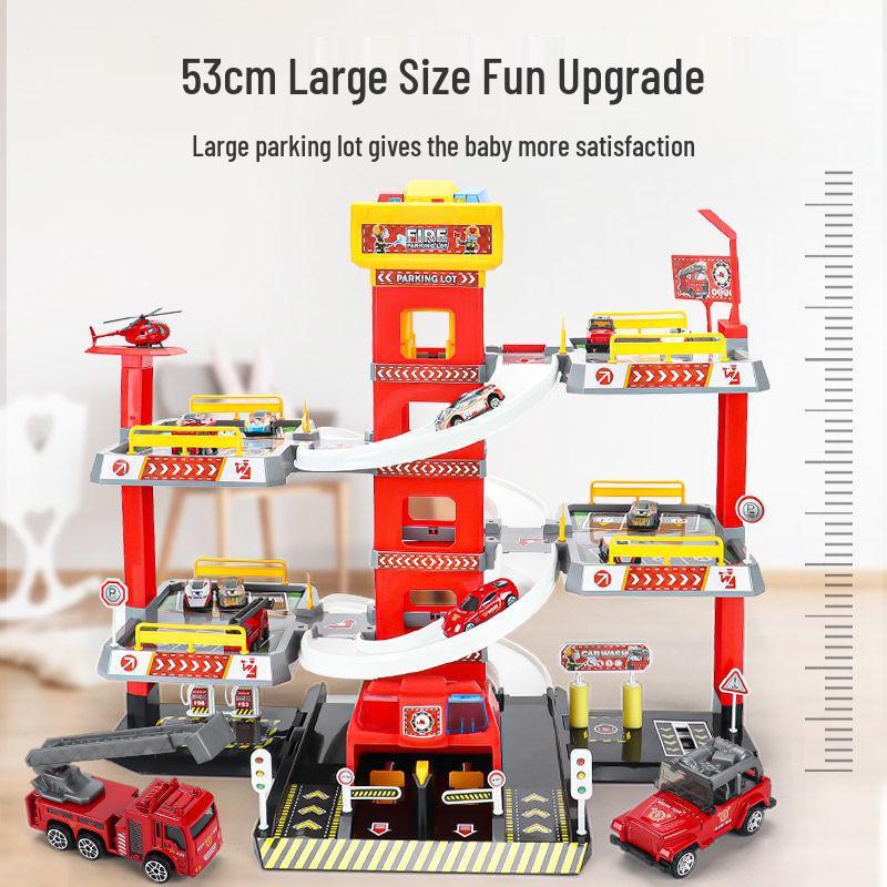 Huicheng Seven- or Nine-Layer Electric Race Track Parking Toy Set