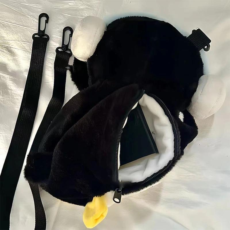 Kleiner Pinguin Schaf Papa Lamm Tasche Vielseitige Plüschtasche Campus Umhängetasche Puppe Niedlicher Crossbody-Rucksack
