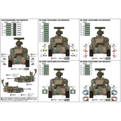 Pit Road 1/35 Scale Grand Armor Series JGSDF Type 87 Self-Propelled Anti-Aircraft Gun Anti-Aircraft Training Unit Plastic Model G46