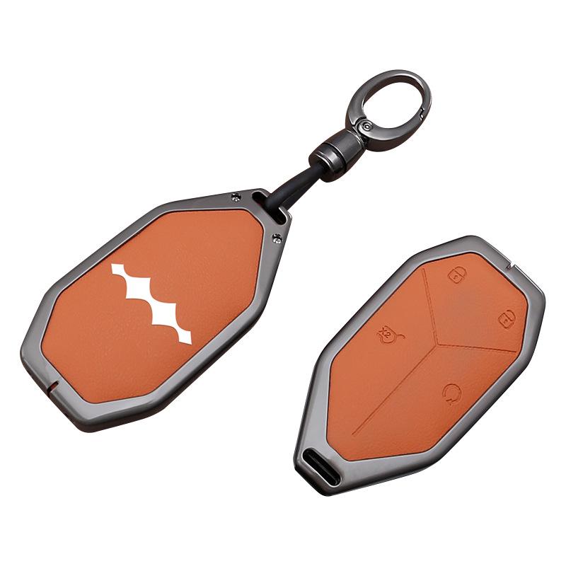 Zinc Alloy Key Fob Case for BYD Leopard 3, 5, 7, 8 Titanium Models