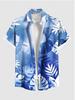 Fashion Men's Hawaiian Shirt 3D Printed Short Sleeve Button Down Lapel Shirt Summer Oversized Top