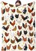 Chicken Flannel Throw Blanket Cartoon Chicken Farm Animals Blanket Lightweight Comfortable Super Soft for Bed Sofa Couch Decor