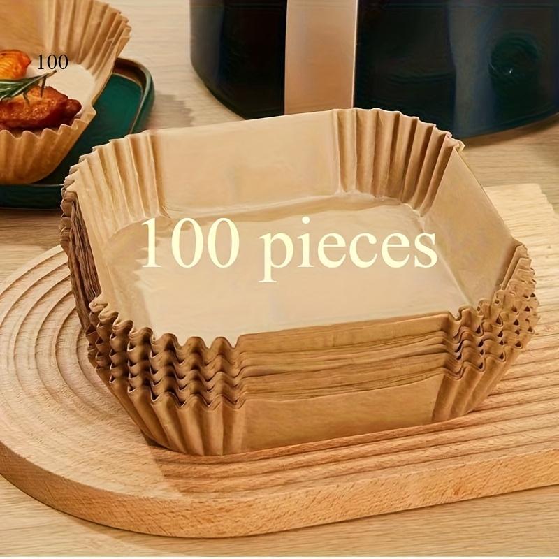 50/100pcs Perfect for Baking Oil Paper, Baking Mats, Baking Paper, Non-Stick Baking Mats, Ovens And Air Fryer, Air Fryer Liner