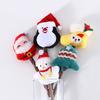 5Pcs Katze Kauen Spielzeug Schöne Santa Schnee Puppe Pinguin Glück Tasche Zähne Reinigung