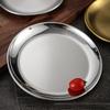 Jing Zhou Yuan 304 Stainless Steel Round Dinner Plate