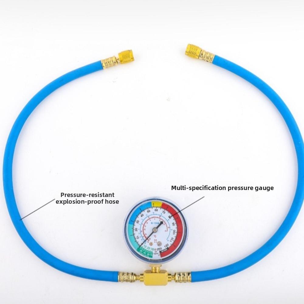 AC Maintenance AC Recharge Hose Quick Connector Pressure Gauge Hose