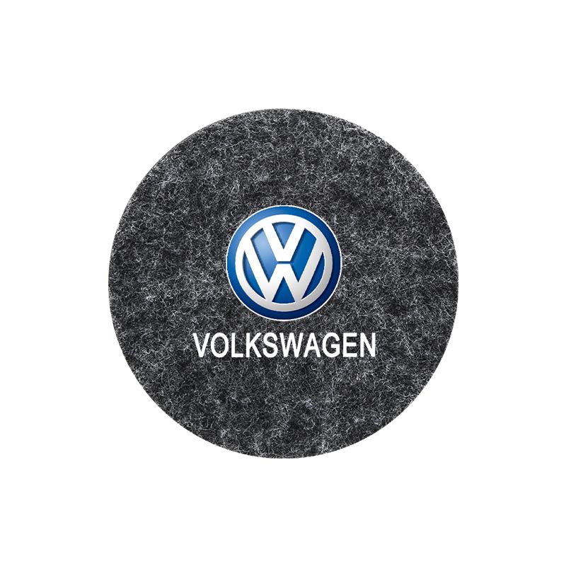 

2026 Hot For VW VOLKSWAGEN Car Coaster Water Cup Bottle Holder Anti-slip Pad Mat High quality felt Mat For Volkswagen VW GOLF Po